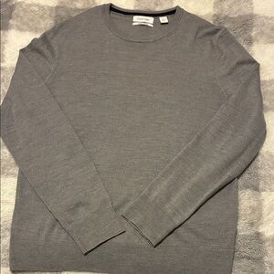 Calvin Klein Men's Charcoal Crewneck Sweater